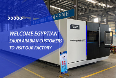 Welcome Egyptian and Saudi customers to visit our factory